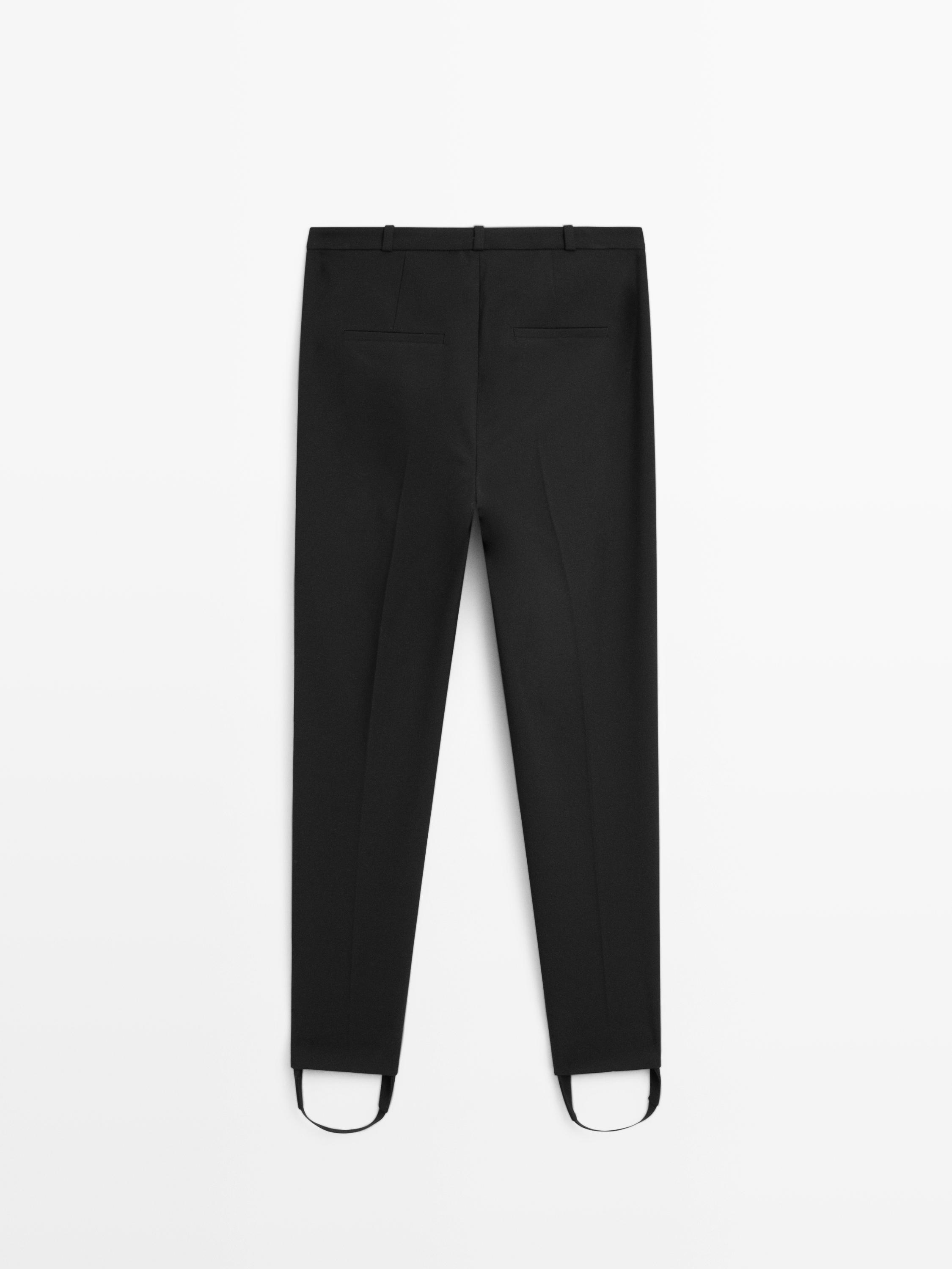 100% cotton trousers with elasticated hems